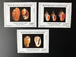 Gabon Gabun 1999 Mi. 1477 - 1479 Coquillages Shells Crustacés Crustaceans RARE ! - Muscheln