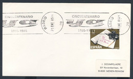 Spain Espana 1985 Brief Cover - 50th Anniv. Ya (meaning "[Right] Now") Was A Spanish Newspaper (1935-1985) Zeitung - Altri & Non Classificati