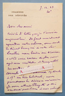 ● L.A.S 1923 Georges LEREDU - Chambre Des Députés - Départ Lavallée - Pluyette - Lettre Autographe - Né à Metz - Politiques & Militaires