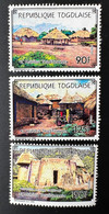 Togo 1990 Mi. 2183 - 2185 Habitat Traditionnel Siedlung Settlements Architecture Architektur - Togo (1960-...)