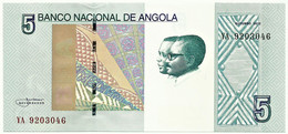 Angola - 5 Kwanzas - 10.2012 ( 2017 ) - Pick 151 A - Unc. - Série YA - José Eduardo Dos Santos E Agostinho Neto - Angola