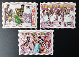 Togo 1991 / 1992 Mi. 2191 - 2193 Danses Vaudous Dancing Tanz Voodoo - Togo (1960-...)