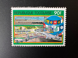Togo 1990 Mi. 2186 Nouvelle Aérogare Lomé Airport Flughafen Avion Airplane Flugzeug Concorde - Concorde
