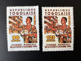 Togo 1994 Mi. 2202 - 2203 Journée Mondiale De La Poste 9 Octobre Weltposttag World Post Day - Togo (1960-...)