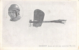 AVIATION - Aviateur - HANRIOT Jeune En Vol Sur Monoplan Hanriot - Carte Postale Ancienne - Flieger