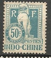 INDOCHINE TAXE N° 13 NEUF* TRACE DE CHARNIERE  / MH - Strafport