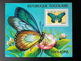 Togo 1990 Mi. Bl. 356 Papillons Schmetterlinge Butterflies Insectes Insects Insekten Papilio Zalmoxis Faune Fauna - Mariposas