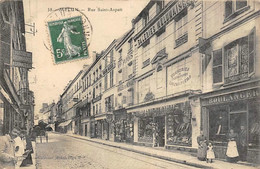 Melun           77        Rue Saint Aspait. Commerces Boulangerie. Galeries Melunaises N°38      (voir Scan) - Melun