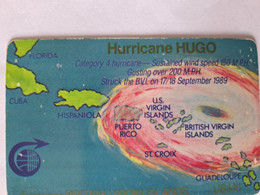 BRITISH VIRGIN ISLANDS HURRICANE HUGO 2CBVA... GPT 10$ UT NOT GOOD CONDITIONS LOOK PHOTO - Jungferninseln (Virgin I.)