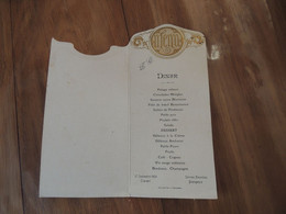 MENU - DINER DU 17 SETEMBRE 1924 A CRAVANT - LOIRET - SERVICE: NOUVELON A BEAUGENCY - Menus