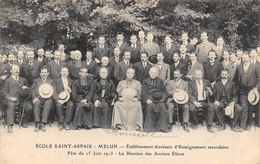 Melun           77         Ecole  Saint Aspais.  1908  Réunion Des Anciens élèves     (voir Scan) - Melun