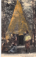 Nouvelle Calédonie - Exposition Coloniale 1907 - Hutte Et Canaques De Loyalty - Colorisé - L.L. - Carte Postale Ancienne - New Caledonia