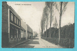 * Ertvelde (Evergem - Oost Vlaanderen) * (Uitg H. Wauters - De Witte) De Pastorijstraat, église, Unique, Old, Rare - Evergem