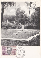 Roisin - Monument De Emile Verhaeren Met Bijhorende Afgestempelde Postzegel - Carte Postale Philatélique - 1963 - Honnelles