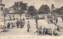 MARCHES - FRANCE - 03 - Moulins - Le Marché Aux Boeufs Cours De Bercy - LL- Carte Postale Ancienne - Märkte