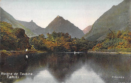 Tahiti - Rivière De Tautira - Edit. F. Homes - Colorisé - Montagne - Animé - Carte Postale Ancienne - Tahiti