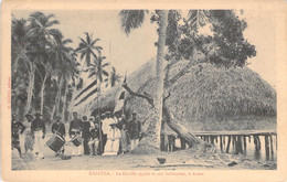 Tahiti - Raiatea - La Famille Royale Et Son Habitation à Avera - Animé - Tambour - Carte Postale Ancienne - Tahiti
