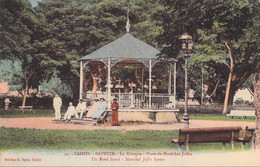 Tahiti - Papeete - Le Kiosque - Place Du Maréchal Joffie - Edit. G. Spitz - Colorisé - Animé  - Carte Postale Ancienne - Tahiti