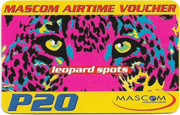 Botswana - Mascom - Leopard Spots, (Faxmail), Exp.02.11.2004, GSM Refill 20P, Used - Botswana