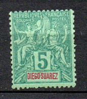 Col33 Colonie Diégo Suarez N° 41 Neuf X MH Cote : 6,00€ - Unused Stamps