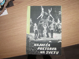 Najveca Predstava Na Svetu The Great Show On Earth  Doroti Lamur Kornel Vajld Circus - Programme