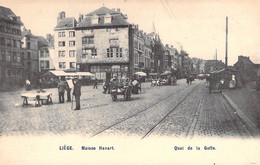 Belgique - Liège - Maison Havart - Quai De La Goffe - Animé - Carte Postale Ancienne - Liege