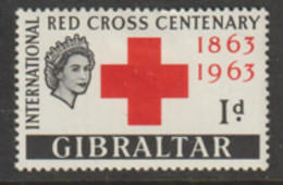 Gibraltar  1963 SG  175  1d  Red Cross   Mounted Mint - Gibraltar