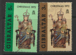 Gibraltar  1969 SG  244-6  Christmas  Mounted Mint - Gibraltar