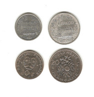 455/ Polynésie Française : 1 Franc 1994 - 2 Francs 1986 - 10 Francs 1991 - 20 Francs 1983 - Polynésie Française