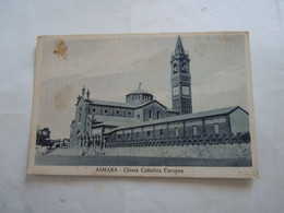 C.P.A. \P.C \KP. ERITREA  ኤርትራ - EX COLONIA ITALIANA - ASMARA LA CATTEDRALE  3 - Eritrea