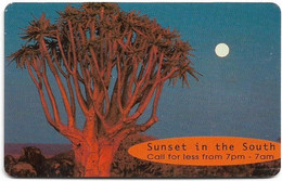 Namibia - Telecom Namibia - Sunset - Sunset In The South 2 (Blue Front), Solaic, 10$, 60.000ex, Used - Namibië
