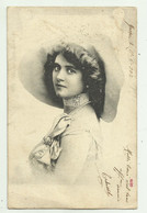 DONNA PRIMO PIANO 1902 VIAGGIATA  FP - Femmes