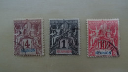 1892-05 Yv 32+34+47 O - Oblitérés