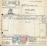 Facture Soc. Industrielle & Commerciale J.P. Wyers SA Bruxelles Le 18 Sept. 1947 - Dokumente