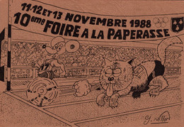 J0903 - 10ème FOIRE à La PAPERASSE - GIVORS 11/12 Et 13 Novembre 1988 - D69 - Illustrateur Georges MILLON - Kirmes