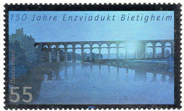 Hologramm Jahrbuch 2003 BRD 2359 SD-Block 26 ** 50€ Enzviadukt In Bietigheim Bloc Bridge Ss Black-print Sheet Bf Germany - Hologramas