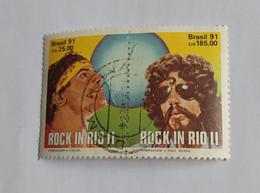 N° 2002 A       Rock à Rio - Cazuza - Raul Seixas - Se-tenant - Used Stamps