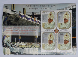 N° 1625 à 1628       Pape Benoît XVI  -  Visite Aux Etats-Unis  - Neufs - Micronésie