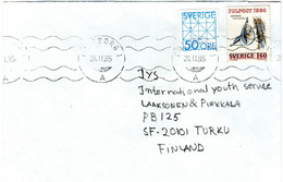 SWEDEN  Letter, Bird   /  SUEDE  Lettre, Oiseau  1985 - Spechten En Klimvogels