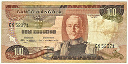 Angola - 100 Escudos - 24.11.1972 - Pick 101 - Série CK - Marechal Carmona - PORTUGAL - Angola