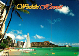 (2 P 6) USA - Posted To Australia - Hawaii Waikiki Beach - Hawaï