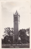 Iowa Ames The Campanile Iowa State College Real Photo - Ames