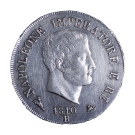 Royaume DItalie- Napoléon Ier 5 Lire 1810 Bologne - Napoleonic