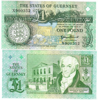 Guernsey 1 Pound 1990 (2016) UNC "Haines" "X" - Guernesey