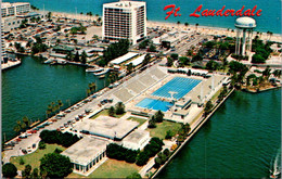 Florida Fort Lauderdale Aerial View Swimming Hall Of Fame Pool 1981 - Fort Lauderdale