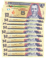 Guatemala 10x 5 Quetzales 2020 UNC - Guatemala