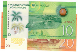 SET Nicaragua 10 & 20 Cordobas 2019 UNC - Nicaragua