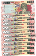 Sierra Leone 10x 1000 Leones 2021 UNC Last Issue - Sierra Leona