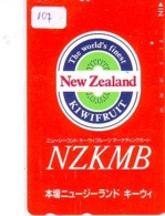 LA NOUVELLE ZÉLANDE Reliée - NEW ZEALAND Related (107) KIWI Télécarte Japon Telefonkarte Phonecard Japan - Paisajes