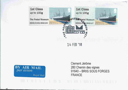 Vignette De Distributeur - ATM - IAR - Bateau SS Britannia - FDC - Post & Go Stamps